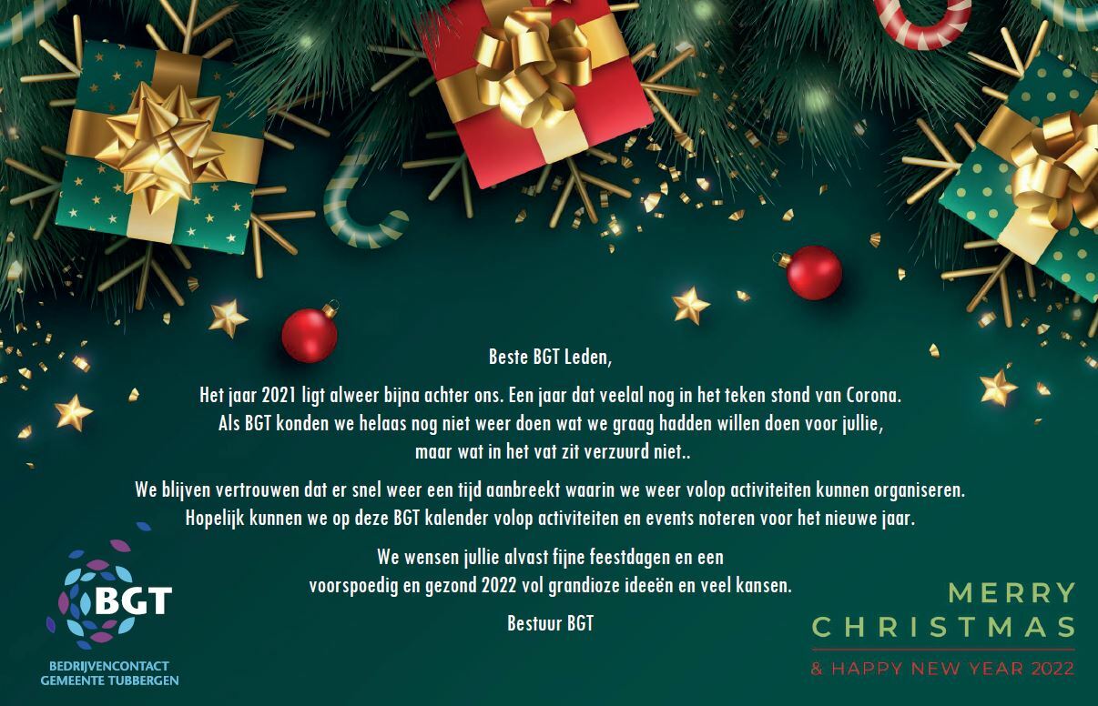 Kerstgroet BGT