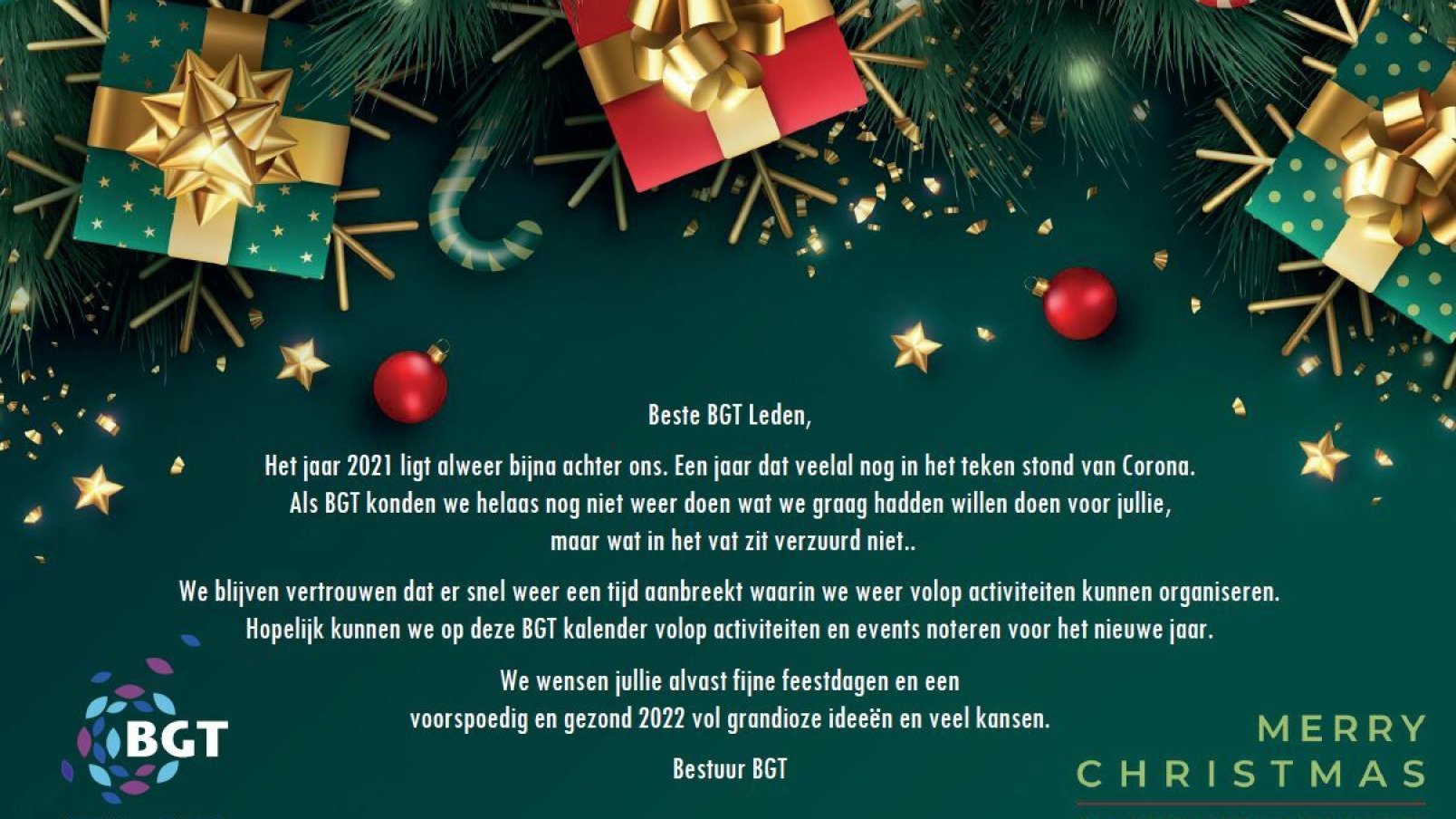 Kerstgroet BGT