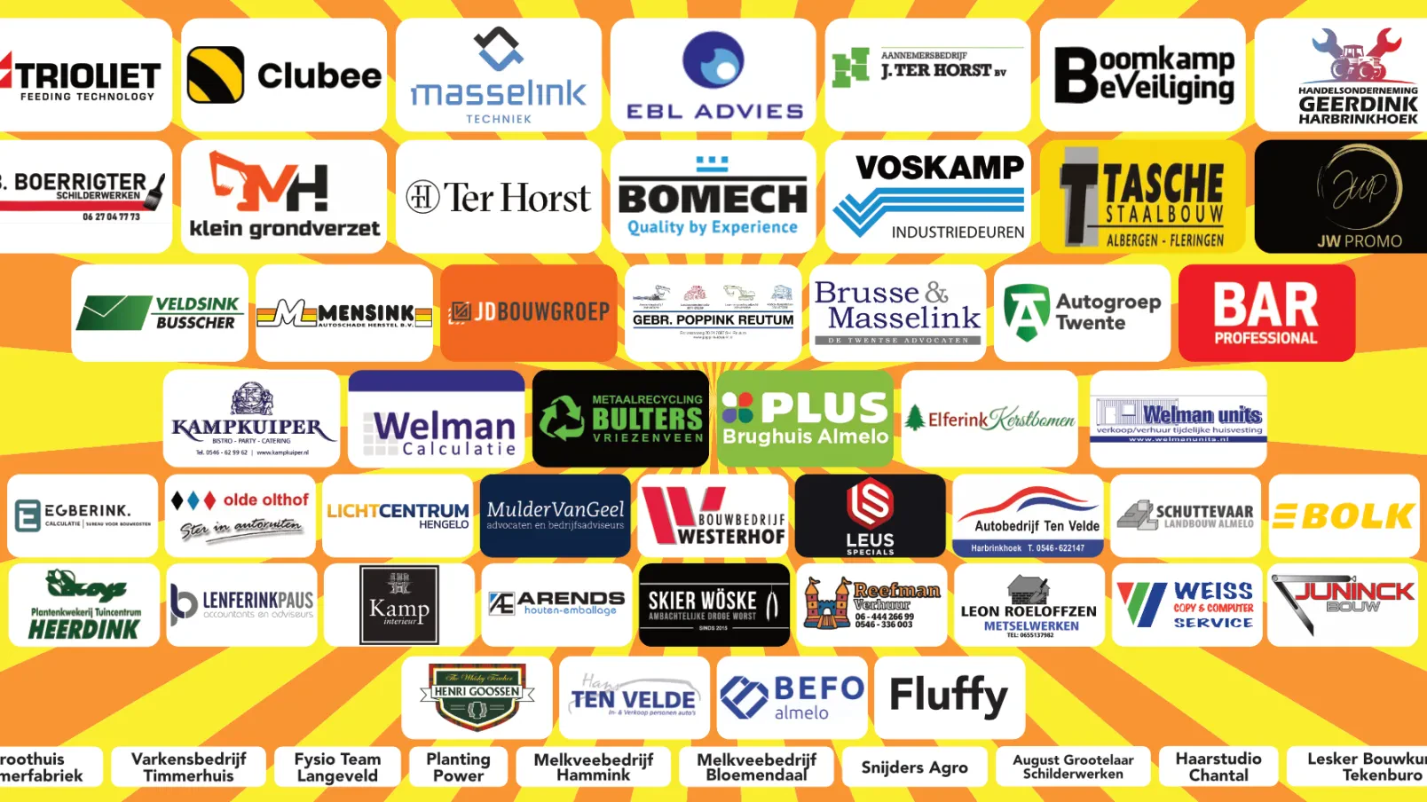 Sponsorenoverzicht 2026