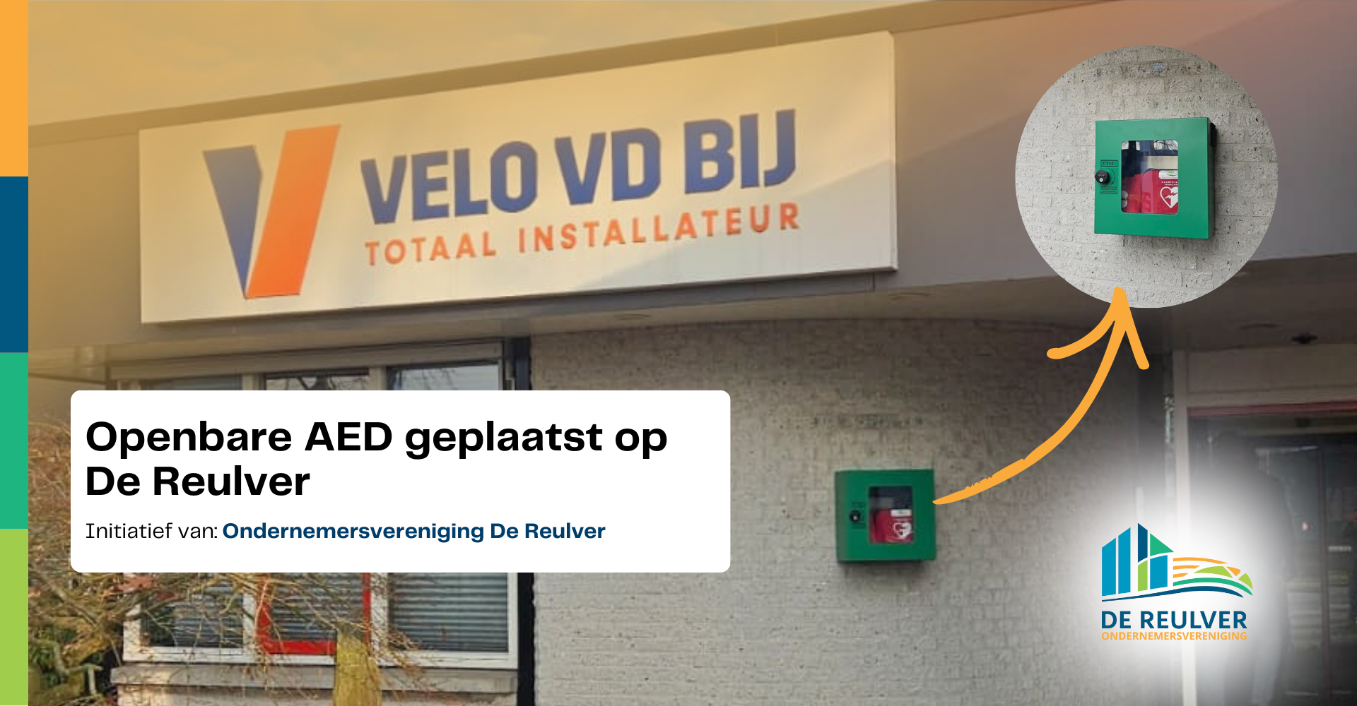 Samen werken aan een hartveilig De Reulver - Nieuwe openbare AED geplaatst!