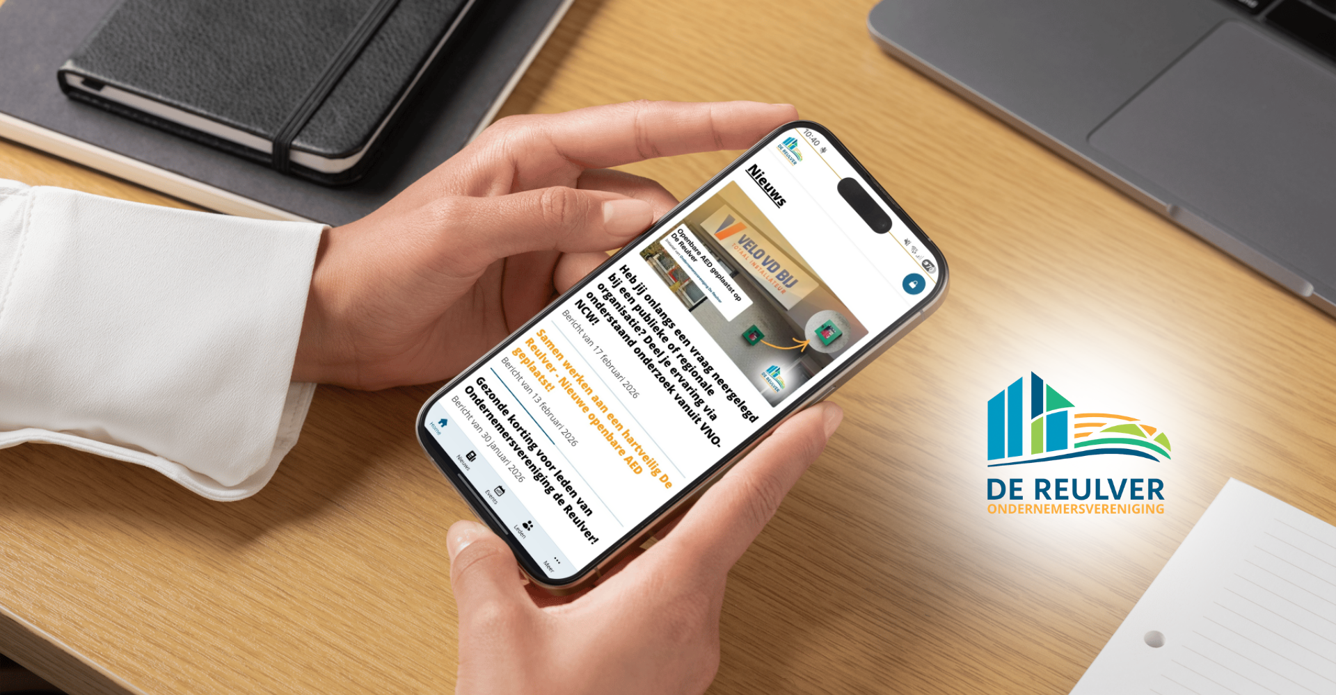 Ondernemersvereniging De Reulver app op je mobiel! 