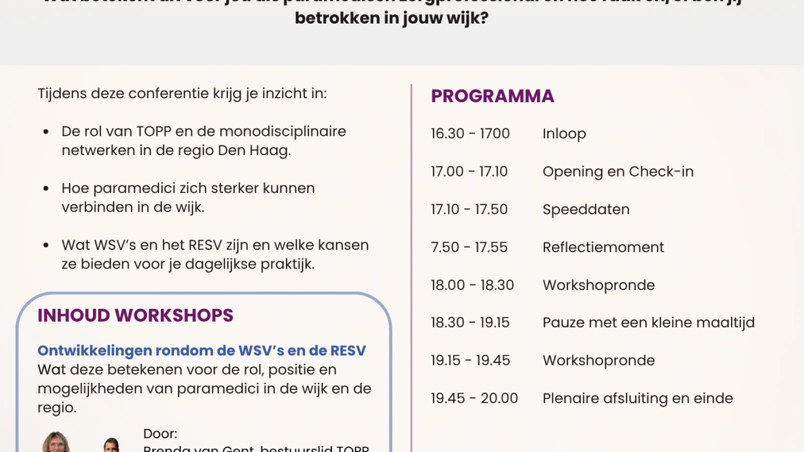 Paramdische conferentie TOPP