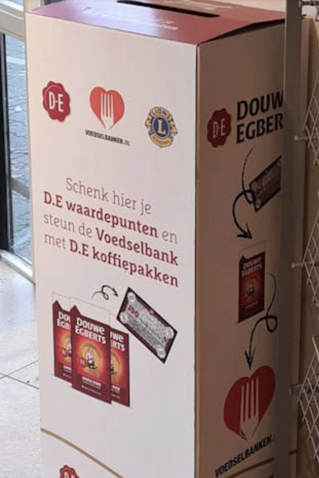 DE-waardepuntenactie ten gunste van de Voedselbank