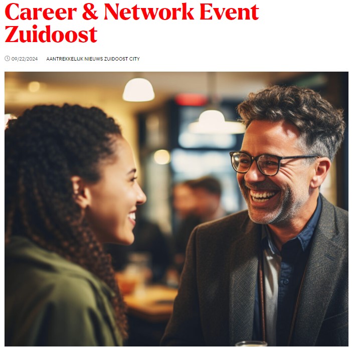 Career & Network Event Zuidoost 3 oktober a.s. 