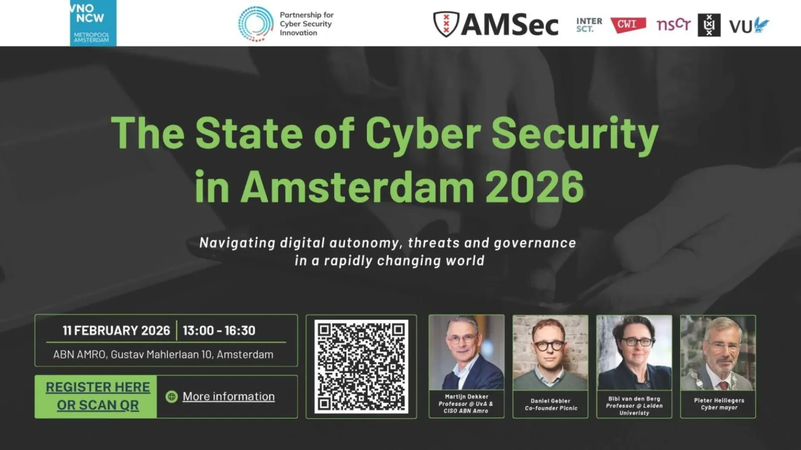 Uitnodiging voor "The State of Cyber Security in Amsterdam 2026"