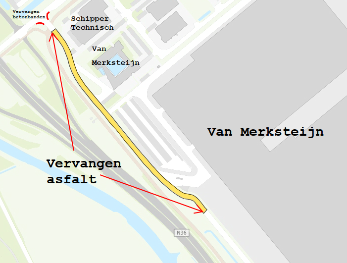 Asfalteringswerkzaamheden op Bedrijvenpark Twente