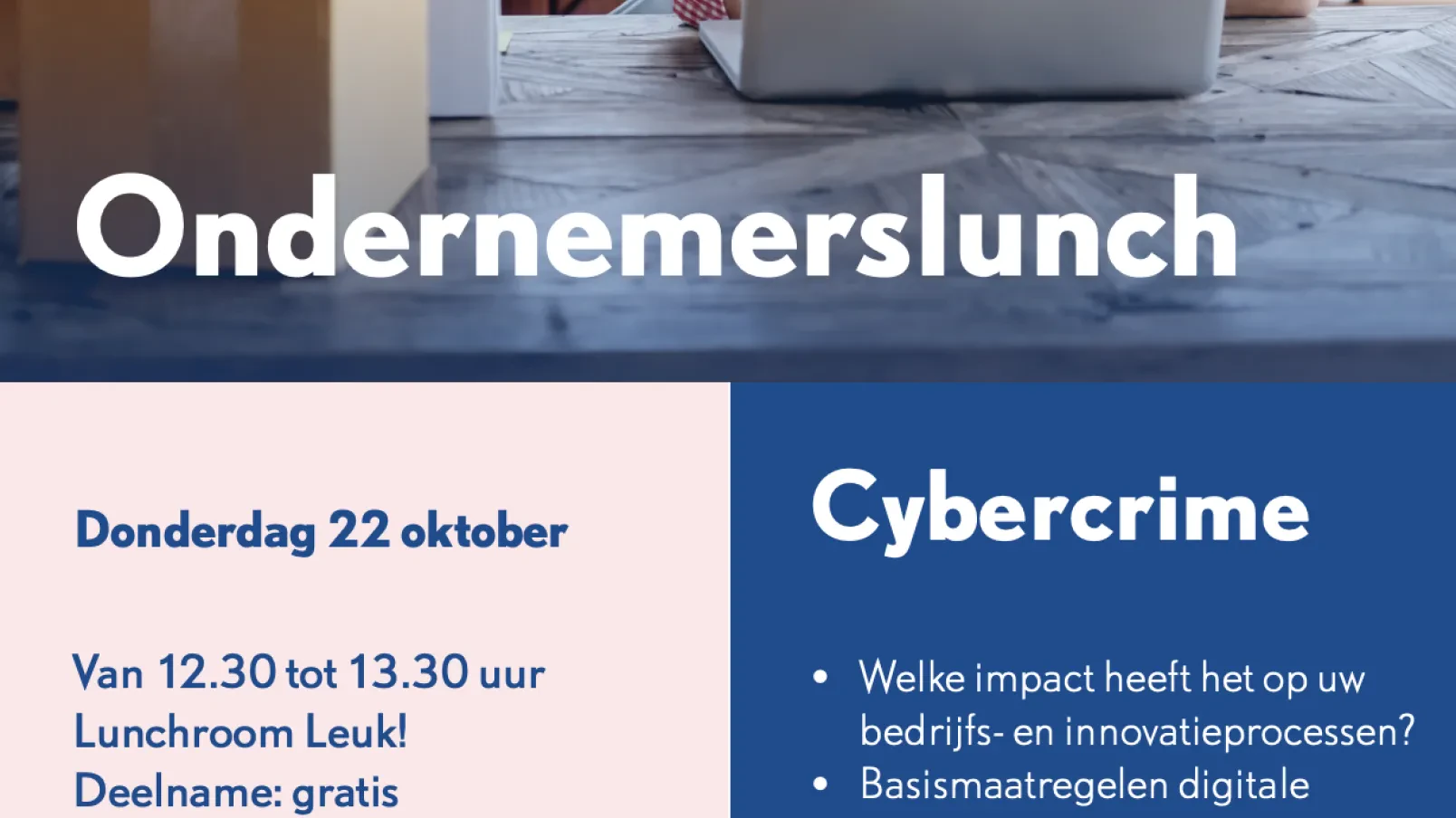 Uitnodiging Ondernemerslunch cybersecuritymaand